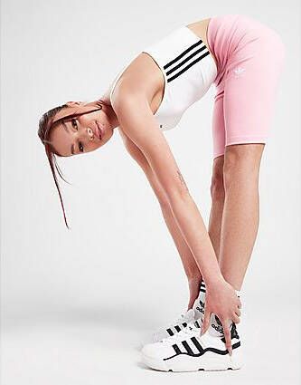 Adidas Originals Ribbed Cycle Shorts Pink- Dames