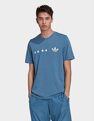 Adidas Originals RIFTA Reclaim Logo T-shirt Altered Blue- Heren