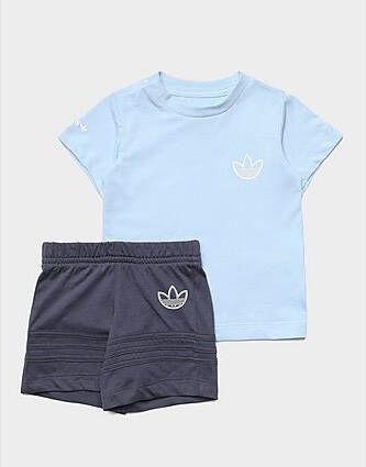 Adidas Originals SPRT Collection Short en T-shirt Setje Clear Sky