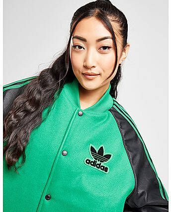 Adidas Originals Varsity Jacket Green Black- Dames