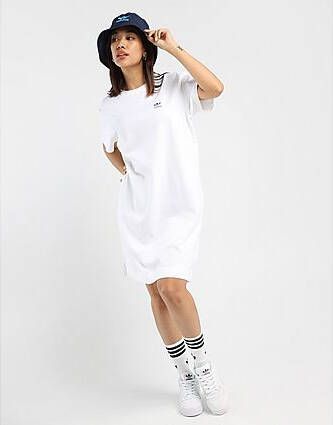 Adidas Originals T-shirt Jurk White- Dames