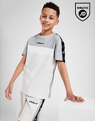 Adidas Originals Tape Colour Block T-Shirt Junior GREY