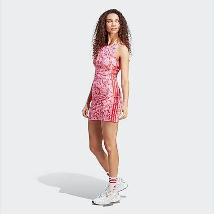 Adidas Originals Tight Jurk Clear Pink Multicolor- Dames
