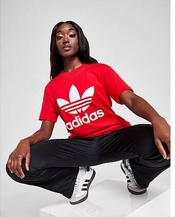 Adidas Originals Trefoil Boyfriend T-Shirt Better Scarlet- Dames