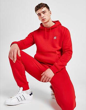 Adidas Originals Trefoil Essential Fleece Hoodie Red- Heren