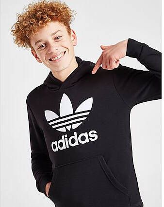 Adidas Originals Trefoil Hoodie Junior Black White Kind