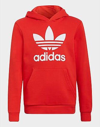 Adidas Originals Trefoil Hoodie Vivid Red White
