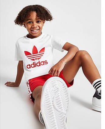 Adidas Originals Trefoil T-Shirt Shorts Set Children White Kind
