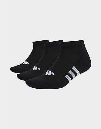 Adidas Performance Gevoerde Korte Sokken 3 Paar Black Black Black- Dames