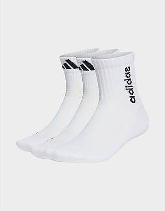 Adidas Performance Light Mid-Cut Sokken 3 Paar White White White- Dames