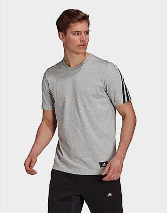 Adidas Sportswear Future Icons 3-Stripes T-shirt Medium Grey Heather- Heren