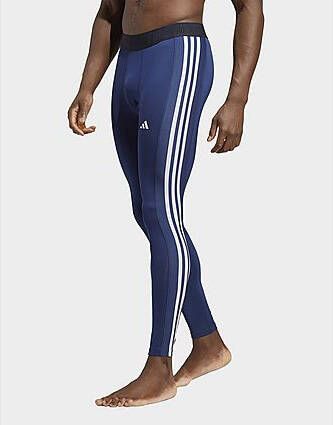 Adidas Techfit 3-Stripes Training Lange Legging Dark Blue- Heren