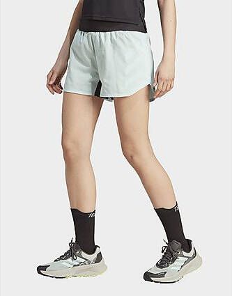 Adidas Terrex Agravic Tech Trail Running Short Semi Flash Aqua- Dames