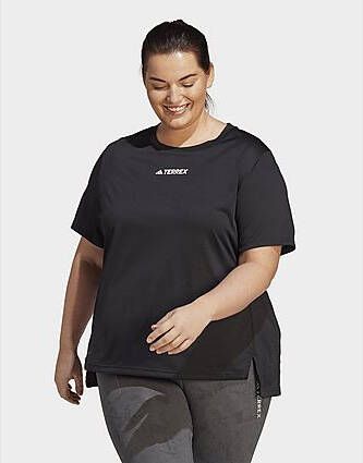 Adidas Terrex Multi T-shirt (Grote Maat) Black- Dames