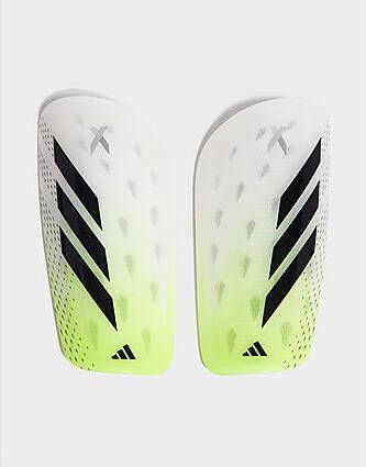 Adidas X League Shin Guards White Black Lucid Lemon- Dames
