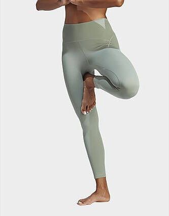 Adidas Yoga Studio Luxe 7 8 Legging Silver Green- Dames