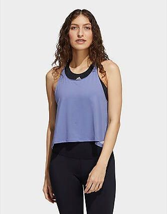 Adidas Yoga Tanktop Orbit Violet Wonder White- Dames