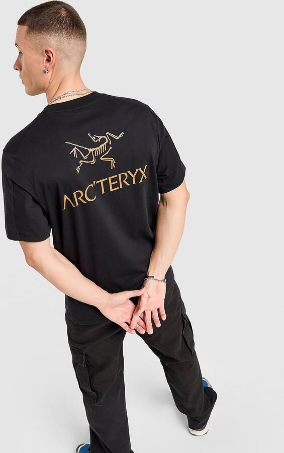 Arcteryx Arc'teryx Kragg SL Cotton Bird Word Shirt SS Zwart- Heren Zwart