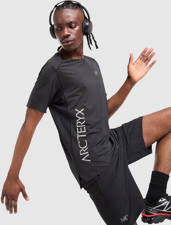 Arcteryx Arc'teryx Norvan Downword Logo T-Shirt Zwart- Heren Zwart