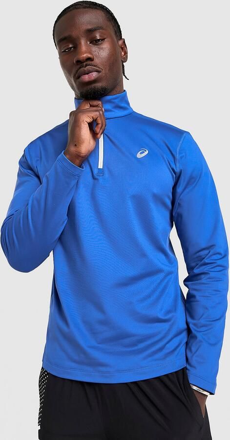 ASICS Core 1 4 Zip Winter Top Blauw- Heren Blauw