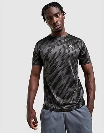 ASICS Core All Over Print T-Shirt Black- Heren Black