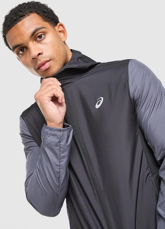 ASICS Core Colour Block Jacket Zwart- Heren Zwart