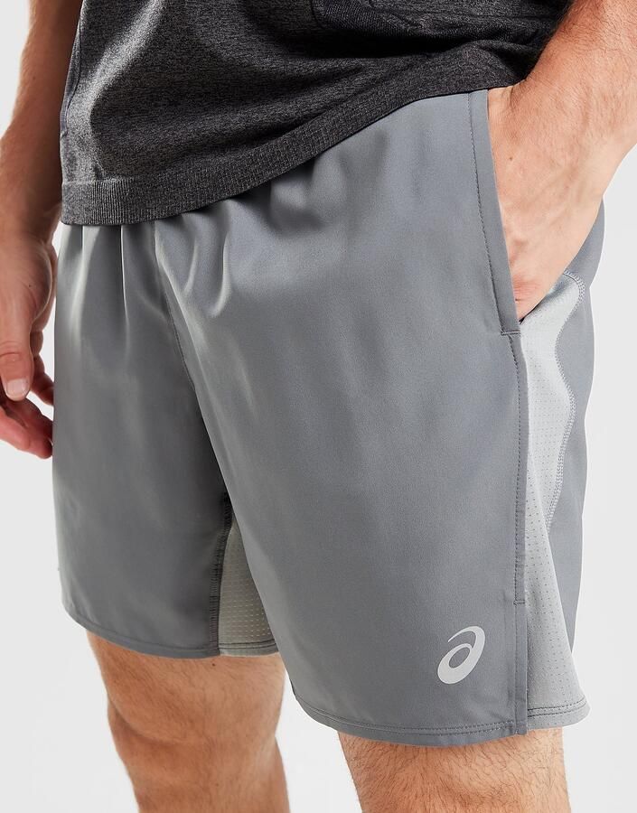 ASICS Core Colour Block Shorts Grijs- Heren Grijs