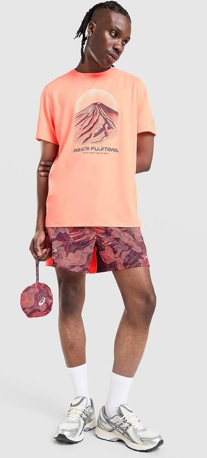 ASICS FUJITRAIL T-Shirt Oranje- Heren Oranje