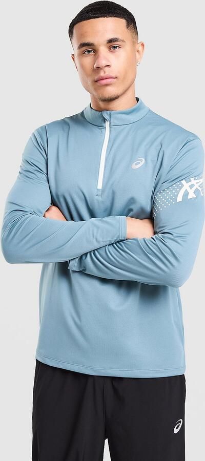 ASICS Icon 1 4 Zip Top Blauw- Heren Blauw