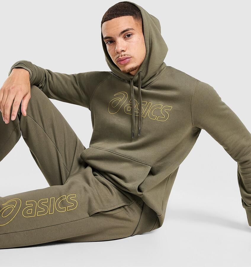 ASICS Logo Hoodie Groen- Heren Groen