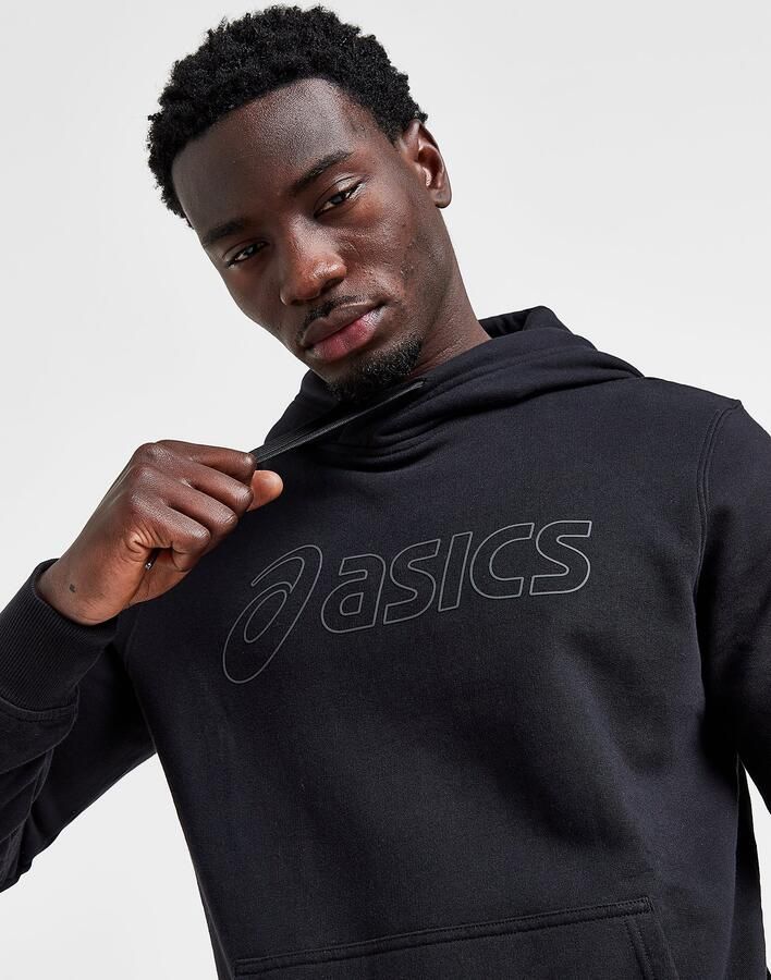 ASICS Logo Hoodie Zwart- Heren Zwart - Foto 3