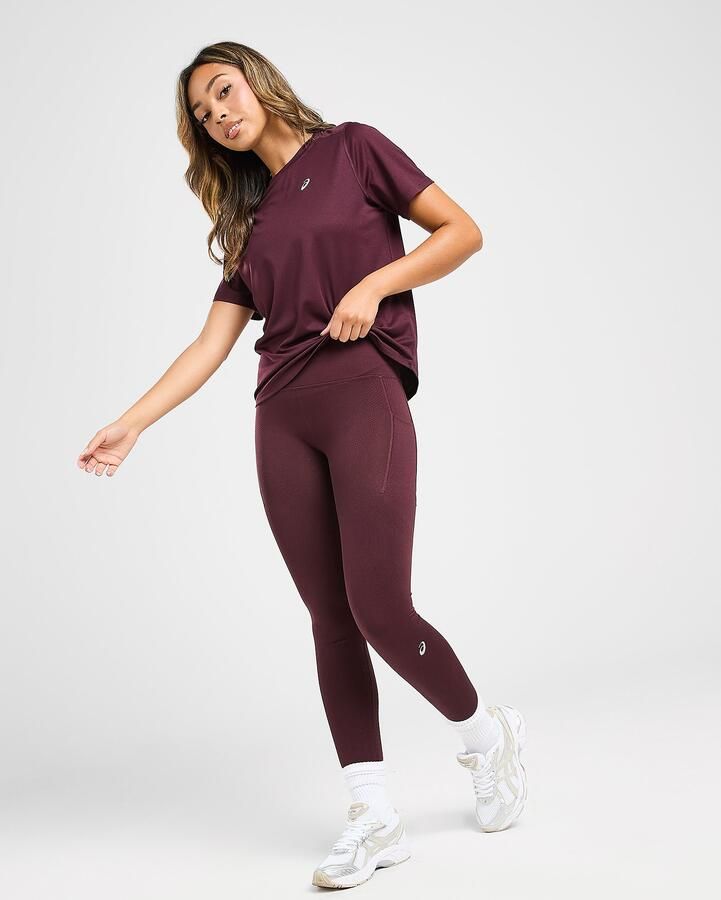 ASICS Road Seamless Leggings Rood- Dames Rood