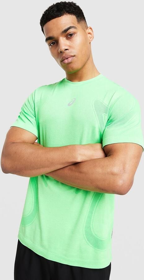ASICS Road Seamless T-Shirt Groen- Heren Groen