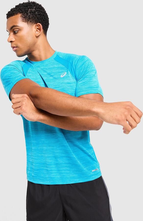 ASICS Road T-Shirt Blauw- Heren Blauw