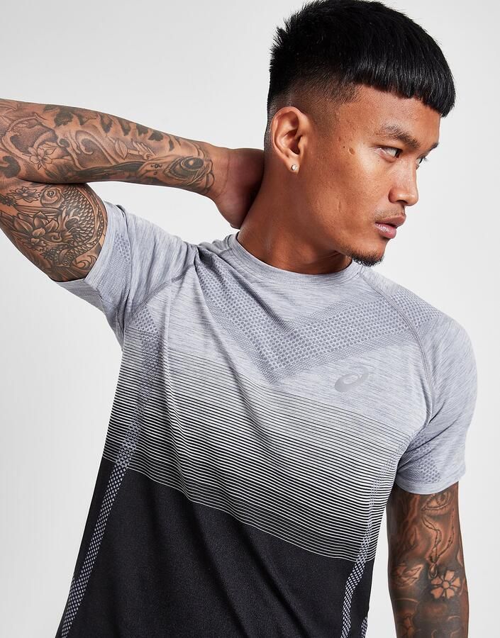 ASICS Seamless T-Shirt Grijs- Heren Grijs