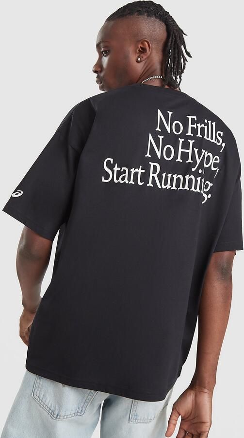 ASICS Start Running T-Shirt Zwart- Heren Zwart