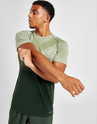ASICS Seamless T-Shirt Green- Heren