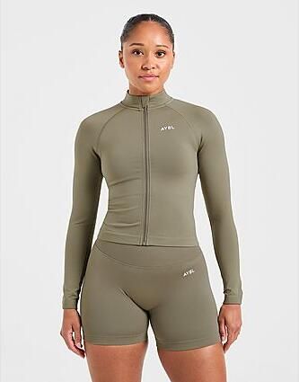 AYBL Adapt Seamless Full Zip Top Groen- Dames Groen - Foto 2