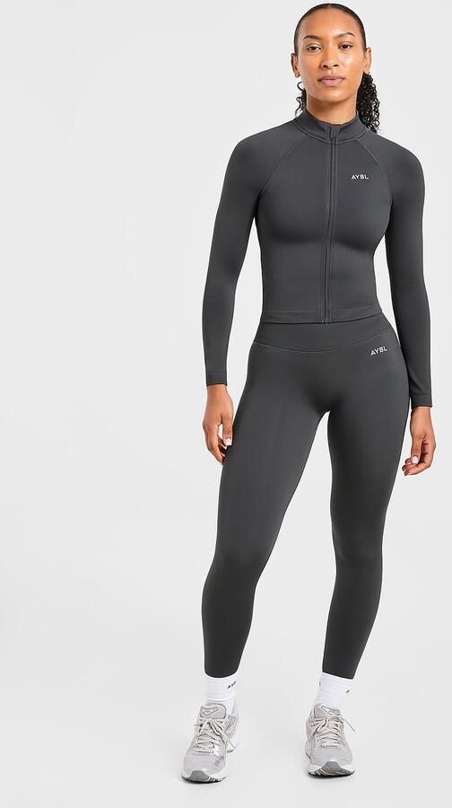 AYBL Adapt Seamless Full Zip Top Grijs- Dames Grijs