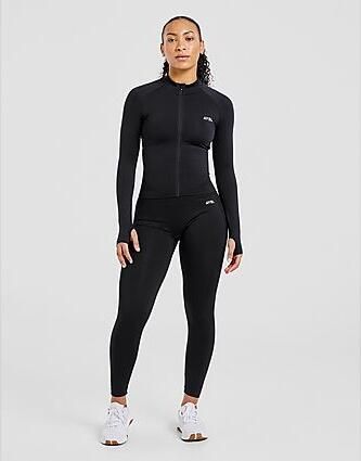 AYBL Empower Seamless Full Zip Top Zwart- Dames Zwart - Foto 2