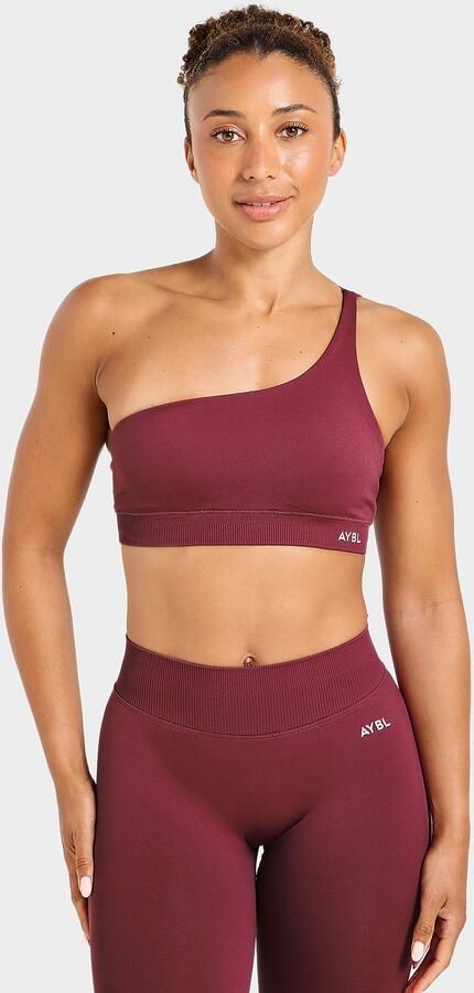 AYBL Enhance Asymmetrical Sports Bra Rood- Dames Rood