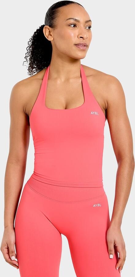 AYBL Enhance Seamless Halterneck Top Roze- Dames Roze
