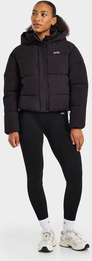 AYBL Signature Puffer Coat Zwart- Dames Zwart