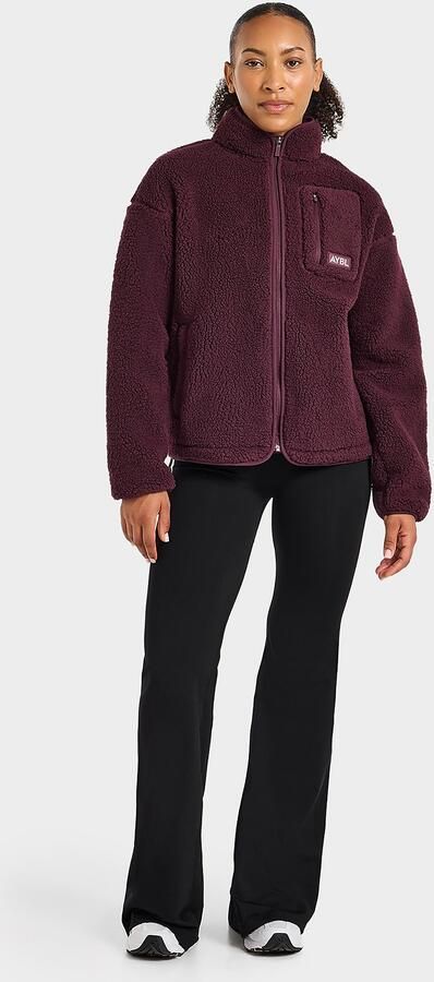 AYBL Signature Zip Up Fleece Jacket Paars- Dames Paars