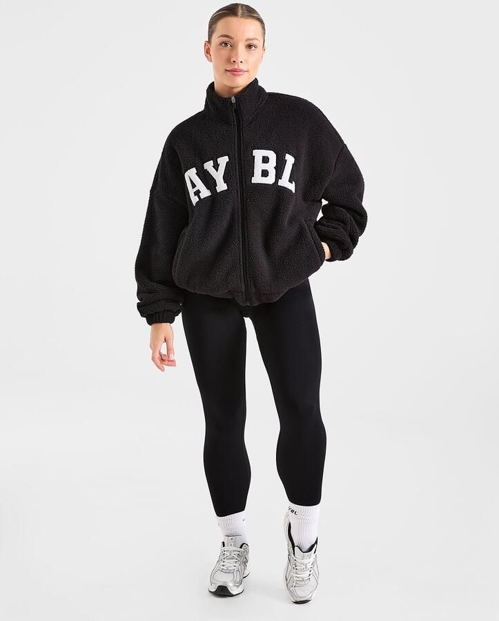 AYBL Varsity Full Zip Polar Fleece Zwart- Dames Zwart