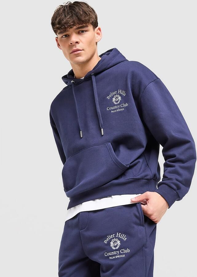 Belier Country Club Hoodie Blauw- Heren Blauw