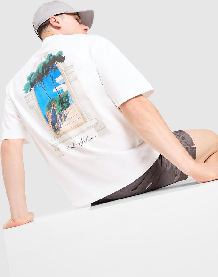 Belier Villa T-Shirt Wit- Heren Wit