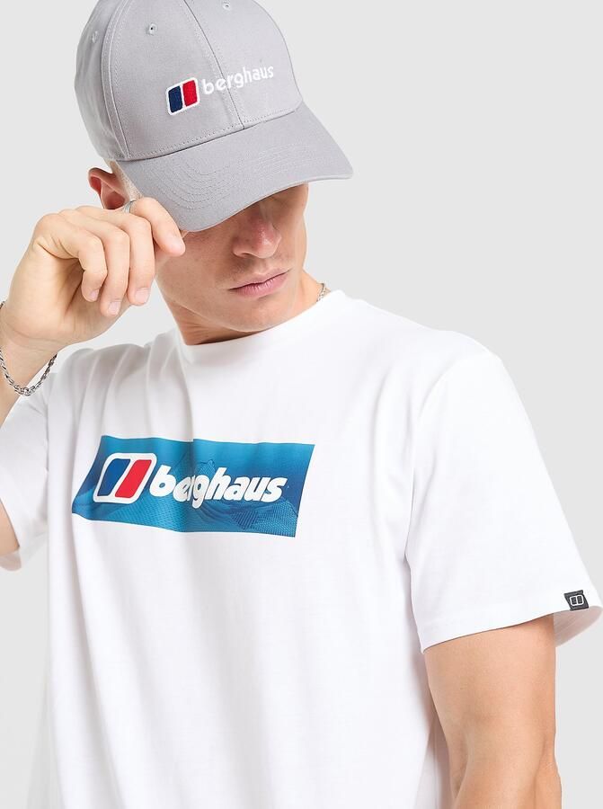 Berghaus Box Logo T-Shirt Wit- Heren Wit