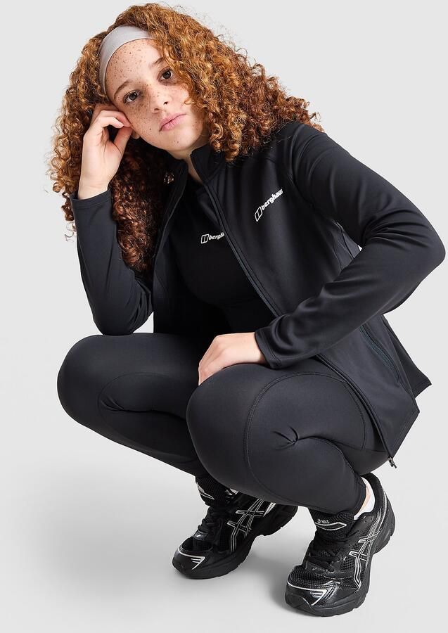 Berghaus ' Aptitude Full Zip Top Junior Zwart