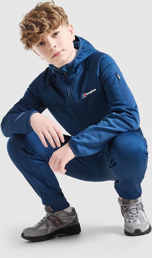 Berghaus Grid Full Zip Hoodie Junior Blauw